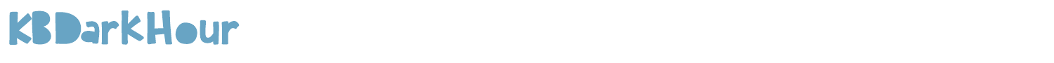 sample KBDarkHour font