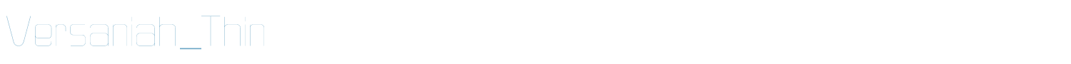 sample Versaniah_Thin font