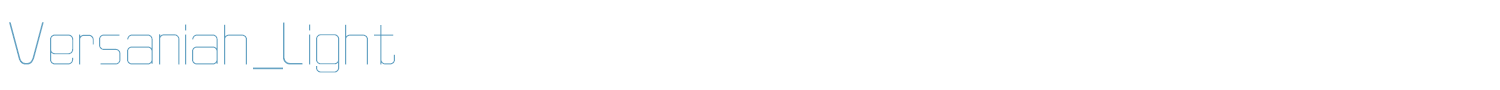 sample Versaniah_Light font