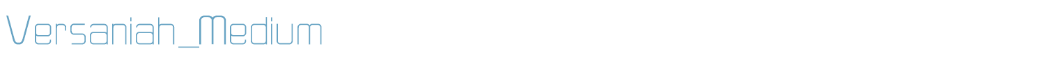 sample Versaniah_Medium font