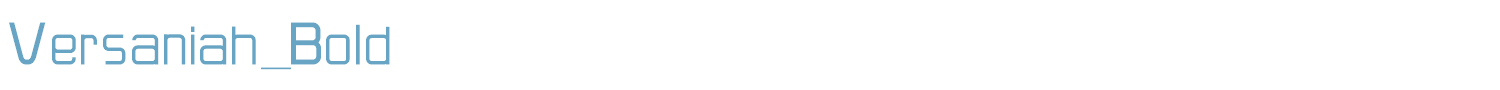 sample Versaniah_Bold font