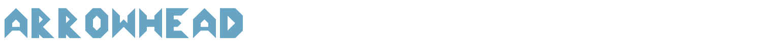 sample Arrowhead font