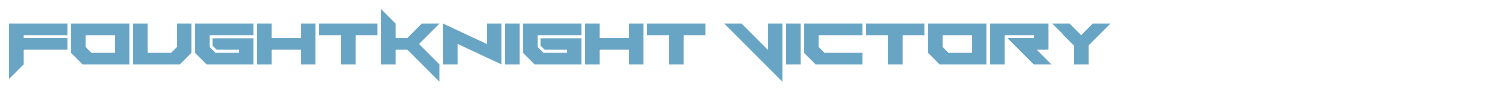 sample FoughtKnight Victory font