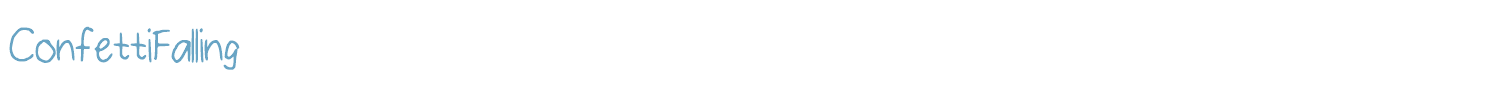 sample ConfettiFalling font