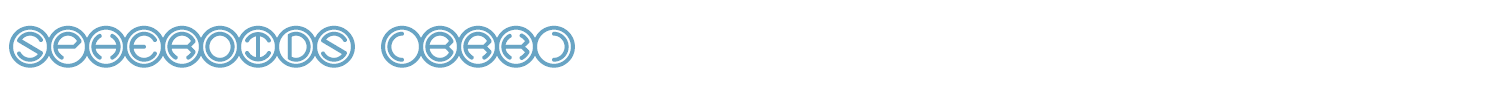 sample Spheroids (BRK) font