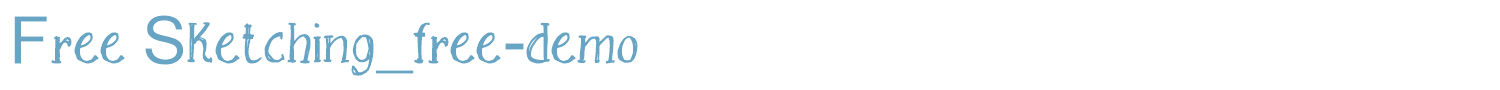 sample Free Sketching_free-demo font