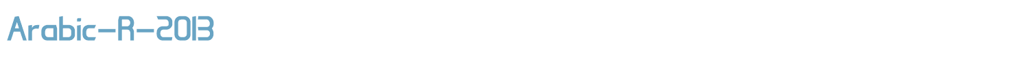 sample Arabic-R-2013 font