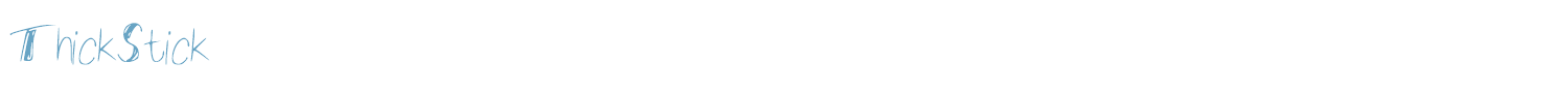 sample ThickStick font