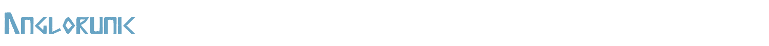 sample Anglorunic font