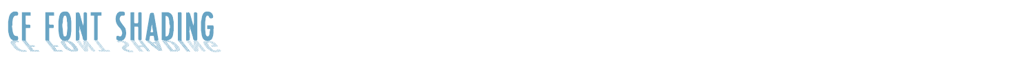sample CF Font Shading font