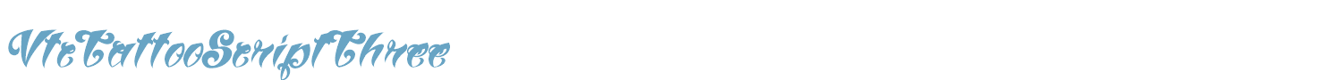 sample VtcTattooScriptThree font