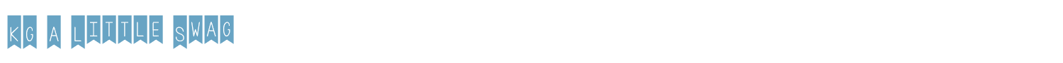 sample KG A Little Swag font
