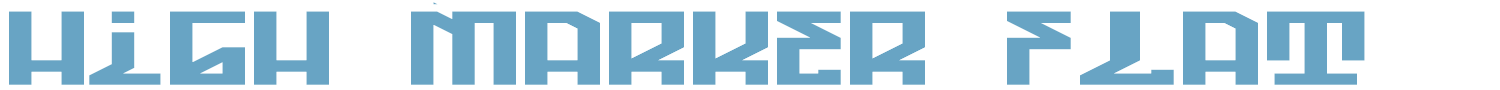sample High Marker Flat font