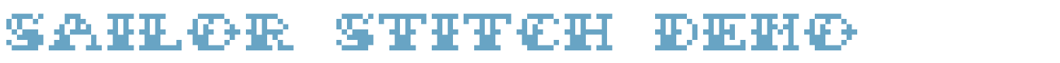 sample Sailor Stitch font