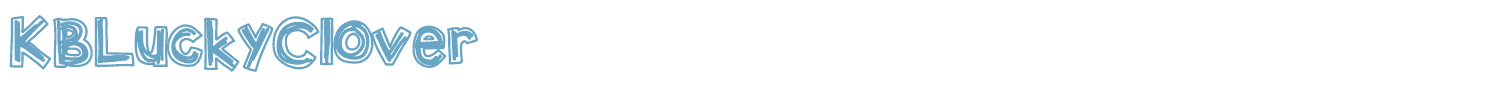 sample KBLuckyClover font