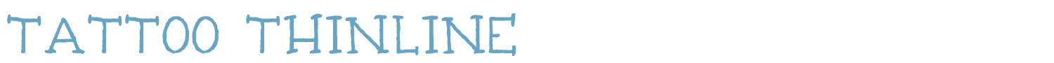 sample Tattoo Thinline font