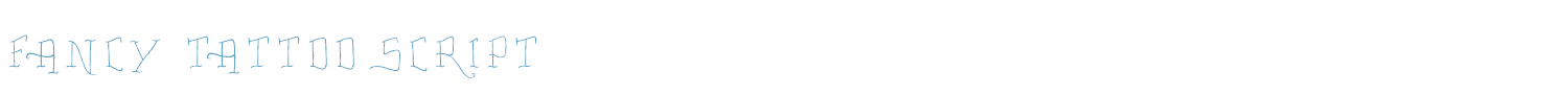 sample Fancy Tattoo Script font