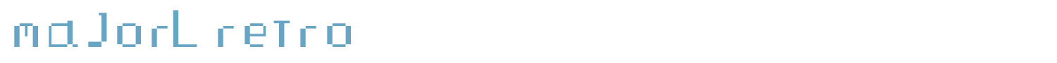 sample majorL retro font