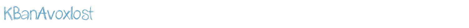 sample KBanAvoxlost font