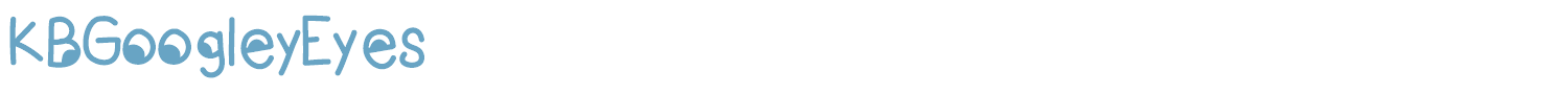 sample KBGoogleyEyes font