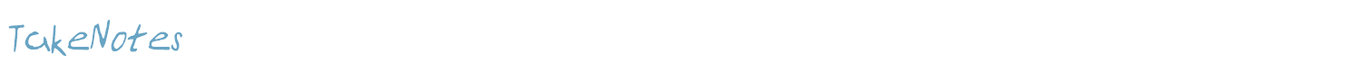 sample TakeNotes font