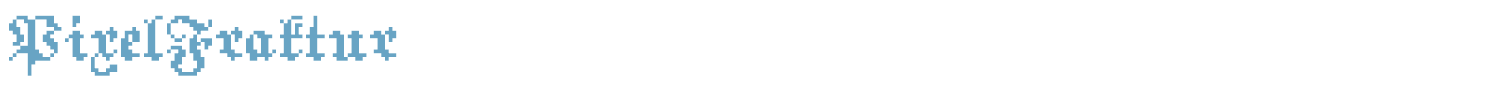 sample PixelFraktur font