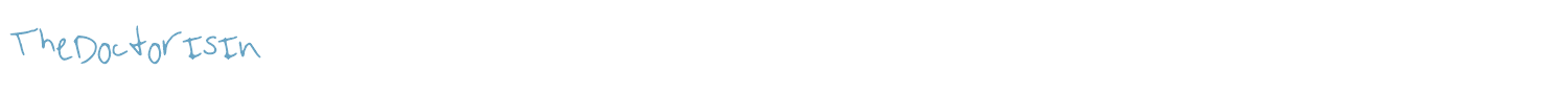 sample TheDoctorIsIn font