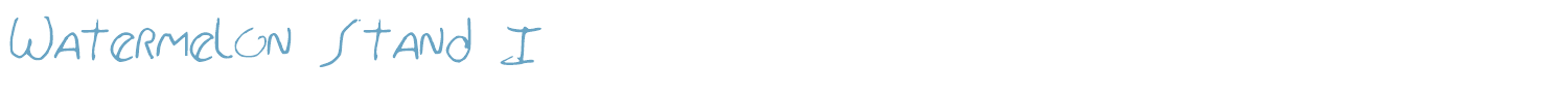 sample Watermelon Stand font