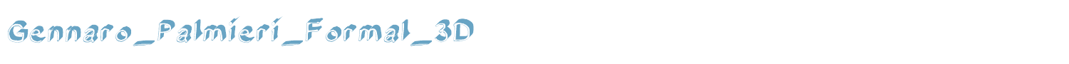 sample Gennaro_Palmieri_Formal_3D font