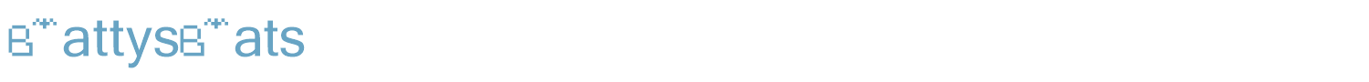 sample BattysBats font