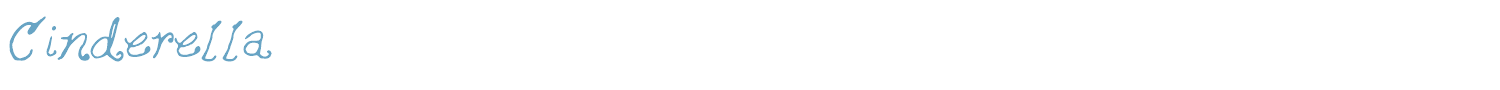 sample Cinderella font