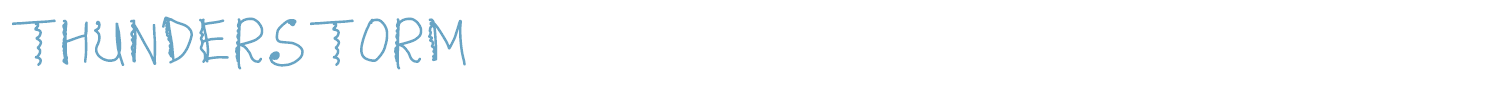sample THUNDERSTORM font