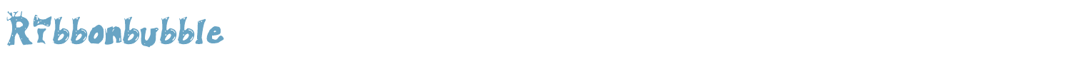 sample Ribbonbubble font