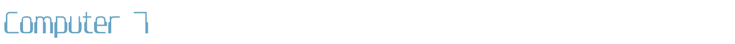 sample Computer 7 font