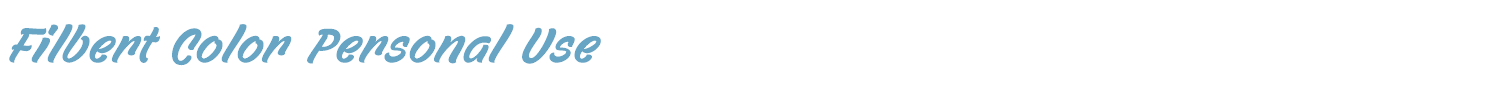 sample Filbert Color Personal Use font