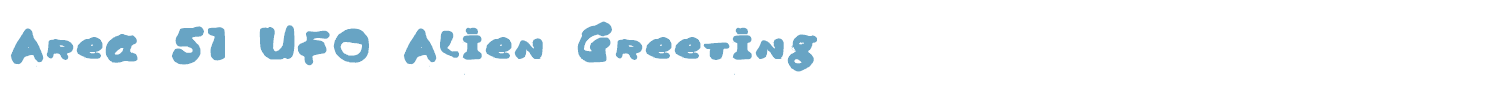 sample Area 51 UFO font