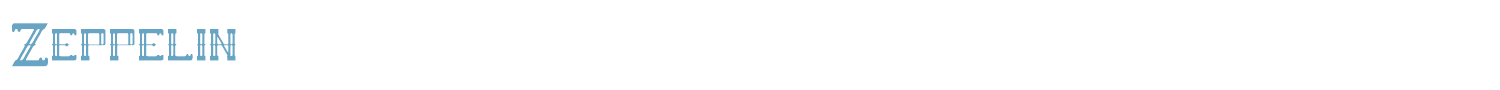 sample Zeppelin font