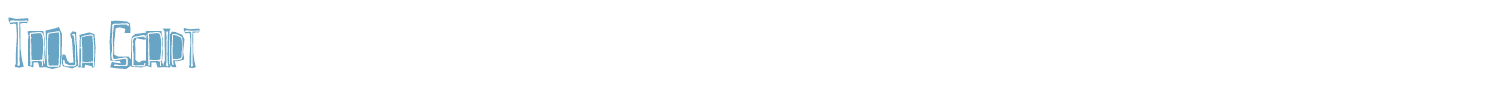 sample Troja Script font