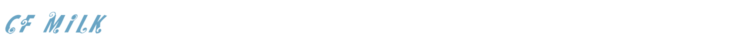 sample CF Milk font