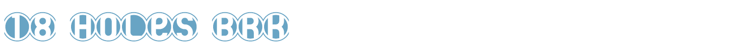 sample 18 Holes BRK font