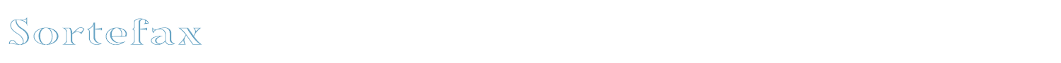 sample Sortefax font