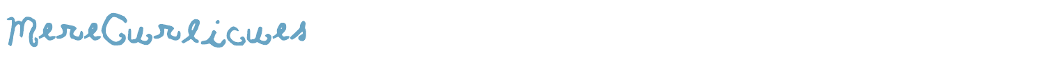sample MereCurlicues font