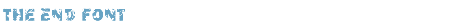 sample The End Font font