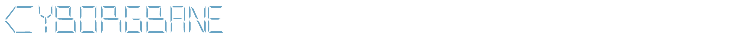 sample CYBORGBANE font