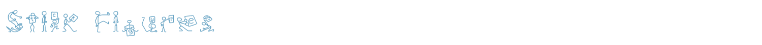 sample Stick Figures font