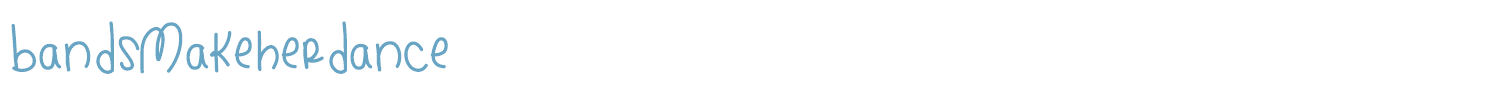 sample BandsMakeHerDance font