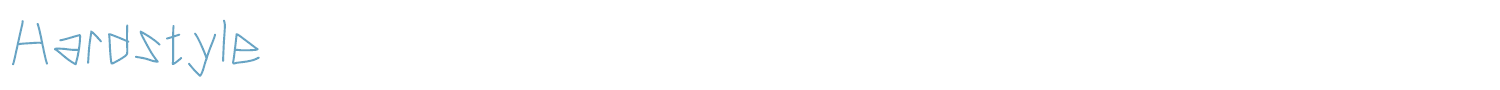 sample Hardstyle font