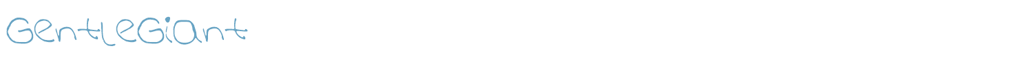 sample GentleGiant font