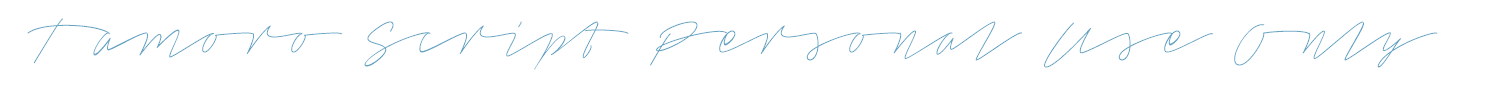 sample Tamoro Script Personal Use Only font