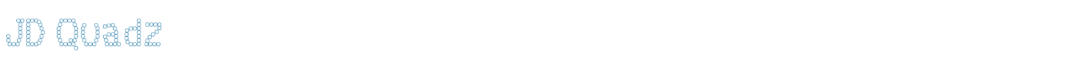 sample JD Quadz font